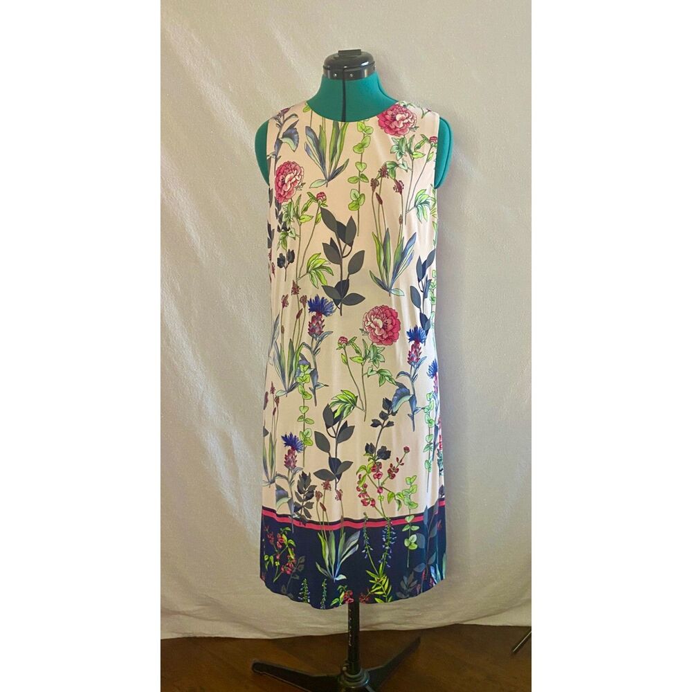 Tommy Hilfiger sleeveless knee-length floral shift dress